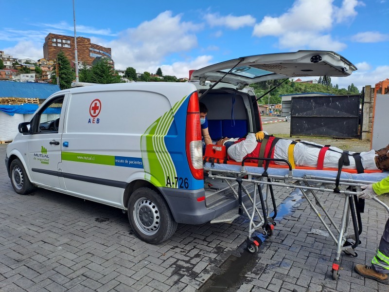 Ejercicio Rescate lesionado Puerto de Castro