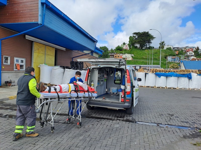 Ejercicio Rescate lesionado Puerto de Castro