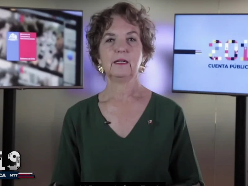 Cuenta Pública Ministerio de Transporte y Telecomunicaciones 2019, Ministra Gloria Hutt