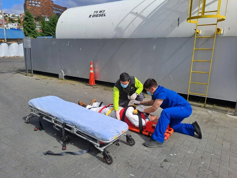 Ejercicio Rescate lesionado Puerto de Castro