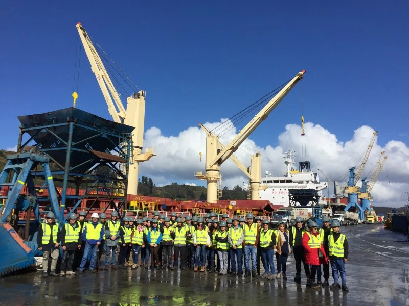 Empormontt recibe visita de alumnos de carreras técnicas marítimo-portuarias de Talcahuano 